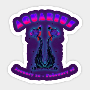 Aquarius 4b Purple Sticker